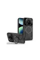 Xiaomi Redmi Note 14 Pro 4g Kılıf Joy Lens Standlı Kapak - Siyah