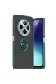 Xiaomi Redmi 14c Kılıf Montreal Yüzüklü Silikon Kapak - Yeşil