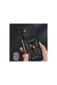 Samsung Galaxy A56 Kılıf Pars Lens Yüzüklü Silikon - Siyah