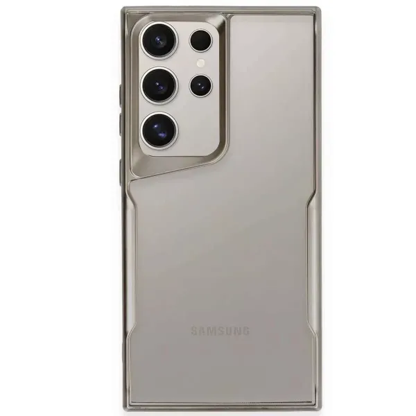 Samsung Galaxy S25 Ultra Kılıf Boyi Silikon Kapak - Titan Gri
