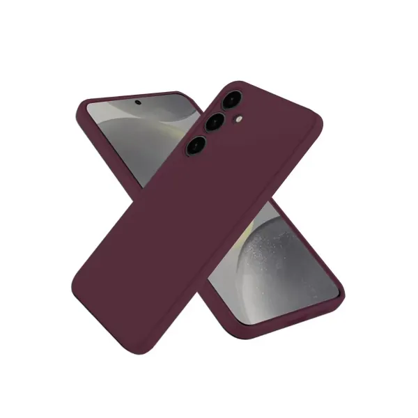 Samsung Galaxy A56 Kılıf First Silikon - Mürdüm