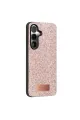 Onegif Samsung Galaxy S25 Bright Simli Kapak - Pembe