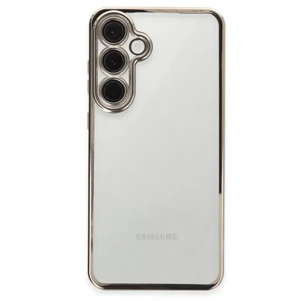 Samsung Galaxy S24 Fe Kılıf Razer Lensli Silikon - Titanyum Gri