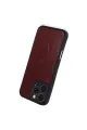Apple İphone 16 Pro Max Kılıf Aras Deri Kapak - Bordo