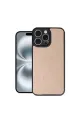 Apple İphone 16 Pro Max Kılıf Aras Deri Kapak - Pudra