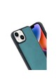 Apple İphone 15 Kılıf Aras Deri Kapak - Açık Yeşil
