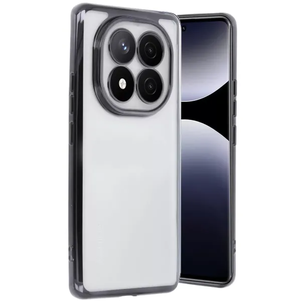 Xiaomi Redmi Note 14 Pro 4g Kılıf Razer Lensli Silikon - Siyah