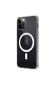 Apple İphone 12 Kılıf Magneticsafe Şeffaf Silikon - Şeffaf