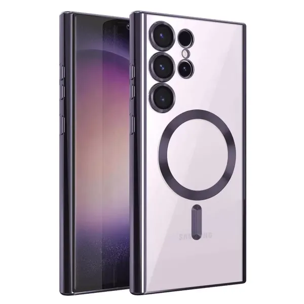 Samsung Galaxy S25 Ultra Kılıf Kross Magneticsafe Kapak - Mor
