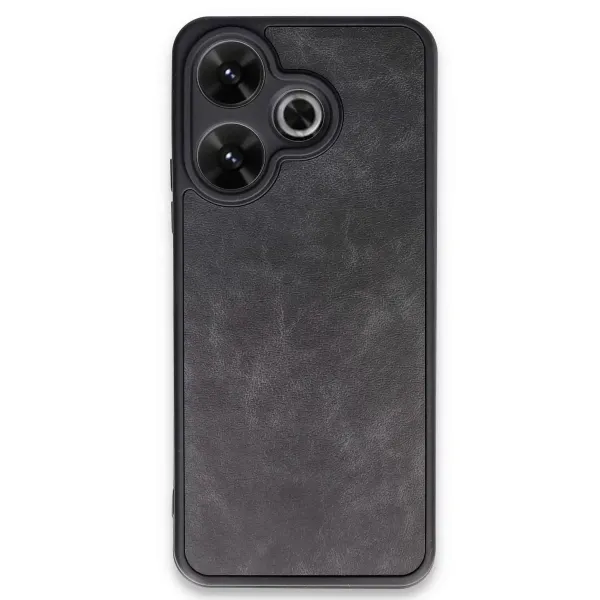 Xiaomi Redmi 13 4g Kılıf Aras Deri Kapak - Siyah