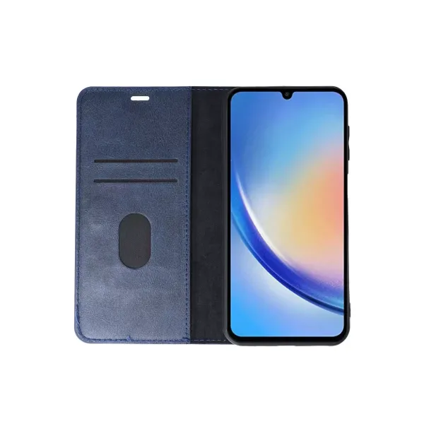 Samsung Galaxy A24 4g Kılıf Trend S Plus Kapaklı Kılıf - Lacivert