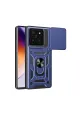 Xiaomi Mi 14t Pro Kılıf Pars Lens Yüzüklü Silikon - Lacivert