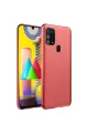 Samsung Galaxy M31 Kılıf Nano İçi Kadife Silikon - Kiremit