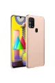 Samsung Galaxy M31 Kılıf Nano İçi Kadife Silikon - Pudra