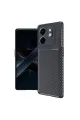 İnfinix Smart 9 Kılıf Auto Focus Karbon Kapak - Siyah