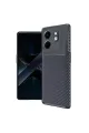 İnfinix Smart 9 Kılıf Auto Focus Karbon Kapak - Lacivert
