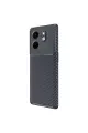 İnfinix Smart 9 Kılıf Auto Focus Karbon Kapak - Lacivert