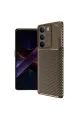 Realme C75 4g Auto Focus Karbon Kapak - Kahverengi