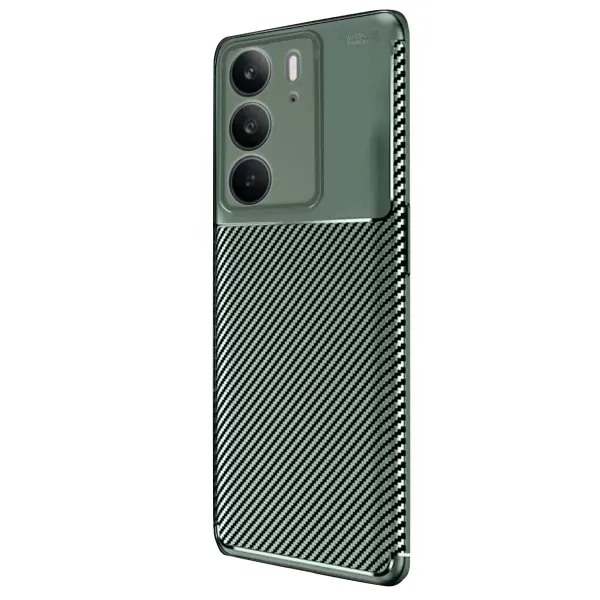 Realme C75 4g Auto Focus Karbon Kapak - Koyu Yeşil