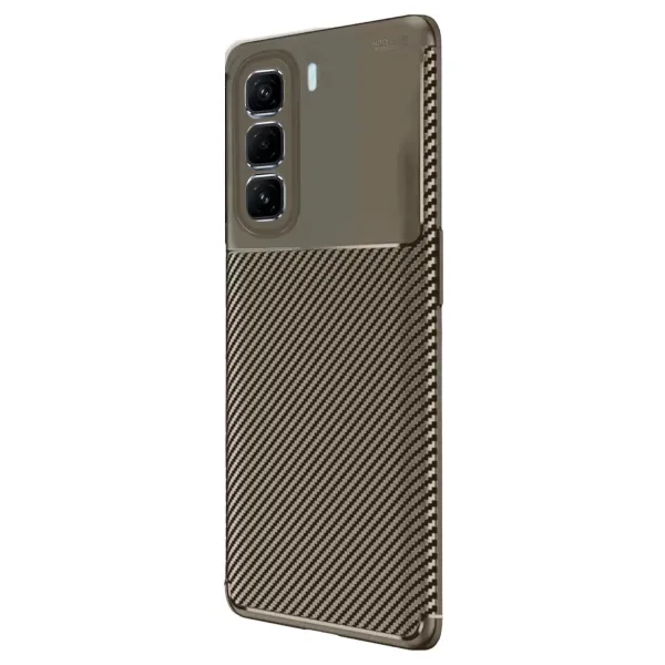İnfinix Hot 50 Pro Plus 4g Auto Focus Karbon Kapak - Kahverengi