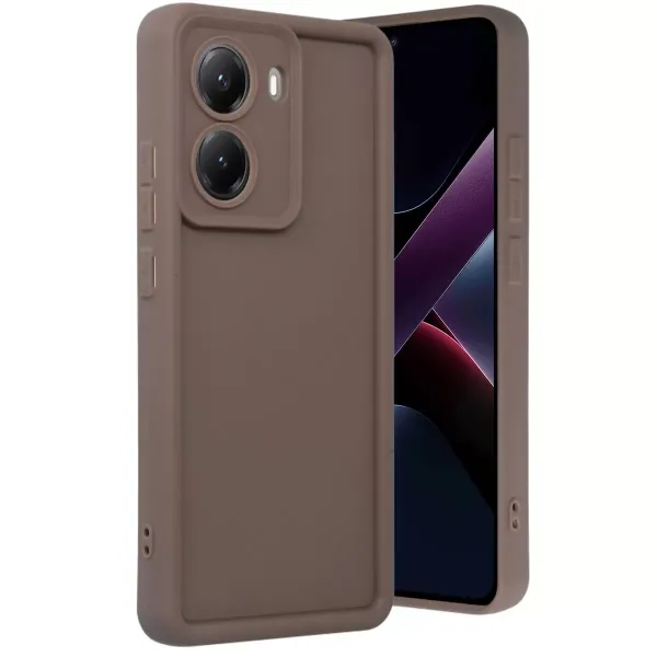 Xiaomi Poco X7 Pro Viera Silikon - Kahverengi