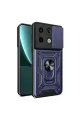 Xiaomi Redmi Note 13 Pro 4g Pars Lens Yüzüklü Silikon - Lacivert