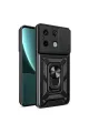 Xiaomi Redmi Note 13 Pro 4g Pars Lens Yüzüklü Silikon - Siyah