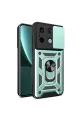Xiaomi Redmi Note 13 Pro 4g Pars Lens Yüzüklü Silikon - Yeşil
