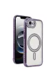 Apple İphone 16e Joke Simli Magneticsafe Kılıf - Derin Mor