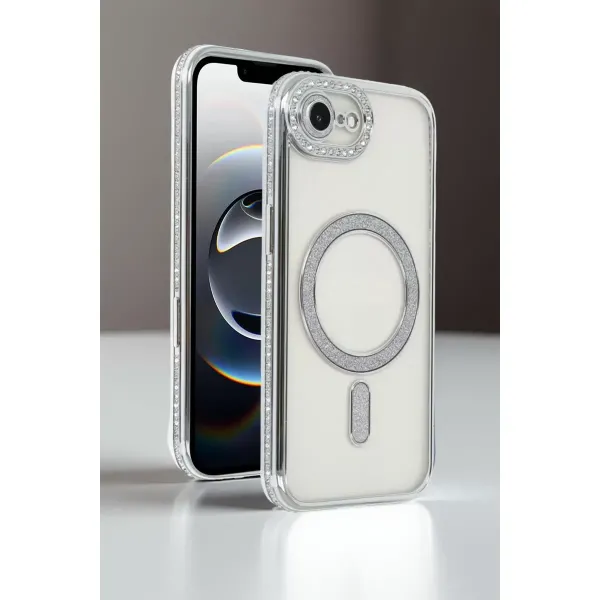 Apple İphone 16e Joke Simli Magneticsafe Kılıf - Mavi