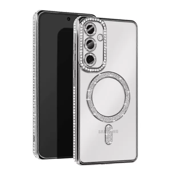 Samsung Galaxy S25 Edge Joke Simli Magneticsafe Kılıf - Gümüş