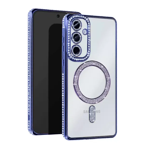 Samsung Galaxy S25 Edge Joke Simli Magneticsafe Kılıf - Mavi