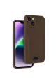 Apple İphone 14 Kılıf Kelvin Kartvizitli Silikon - Kahverengi