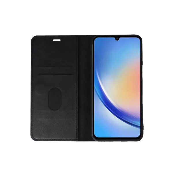 Apple İphone 15 Trend S Plus Kapaklı Kılıf - Siyah