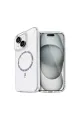 Apple İphone 15 Plus Live Diamond Magsafe Kapak - Şeffaf