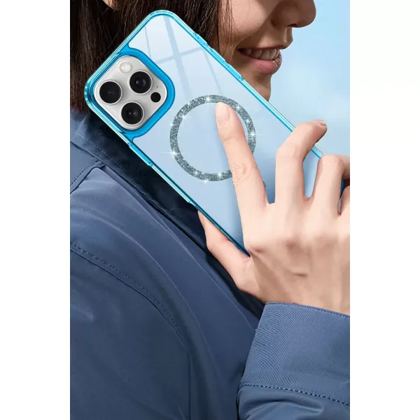Apple İphone 16 Pro Live Diamond Magsafe Kapak - Şeffaf