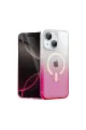 Apple İphone 15 Plus Pummel Shiny Magsafe Kapak - Pembe