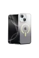 Apple İphone 15 Plus Pummel Shiny Magsafe Kapak - Siyah