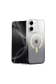 Apple İphone 12 Pummel Shiny Magsafe Kapak - Siyah