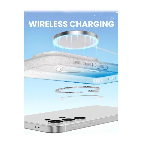 Samsung Galaxy S25 Ultra Pummel Shiny Magsafe Kapak - Mavi
