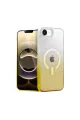Apple İphone 16e Pummel Shiny Magsafe Kapak - Gold