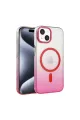 Apple İphone 14 Glossy Magsafe Kapak - Pembe