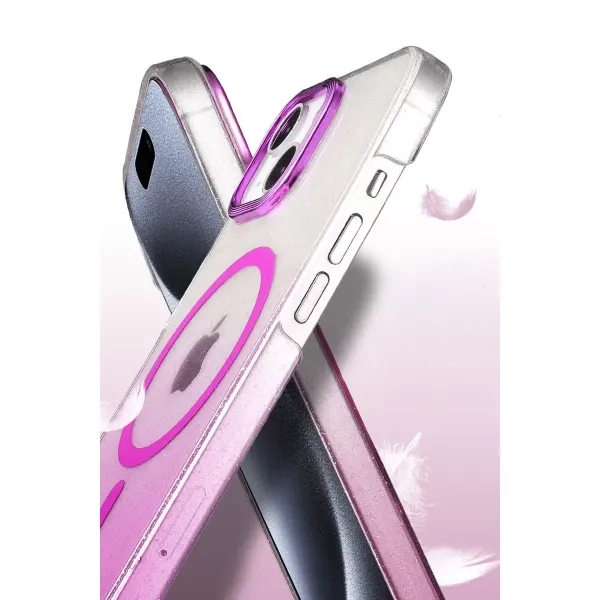 Apple İphone 14 Glossy Magsafe Kapak - Çöl Titanyum