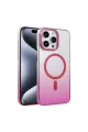 Apple İphone 14 Pro Max Glossy Magsafe Kapak - Pembe