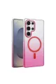 Samsung Galaxy S23 Ultra Glossy Magsafe Kapak - Pembe