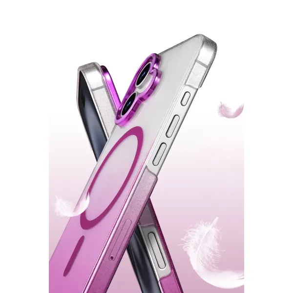 Apple İphone 16 Glossy Magsafe Kapak - Mor