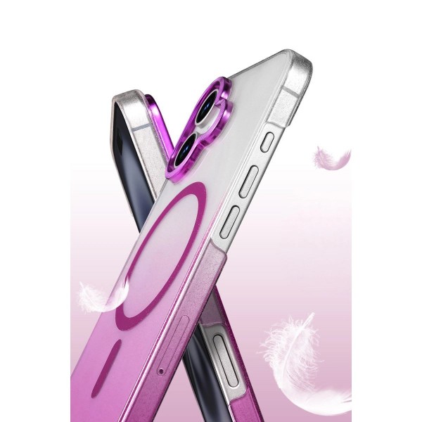 Apple İphone 16 Plus Glossy Magsafe Kapak - Mavi