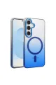 Samsung Galaxy S25 Glossy Magsafe Kapak - Mavi