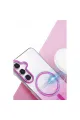 Samsung Galaxy S25 Glossy Magsafe Kapak - Mor