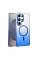 Samsung Galaxy S25 Ultra Glossy Magsafe Kapak - Mavi